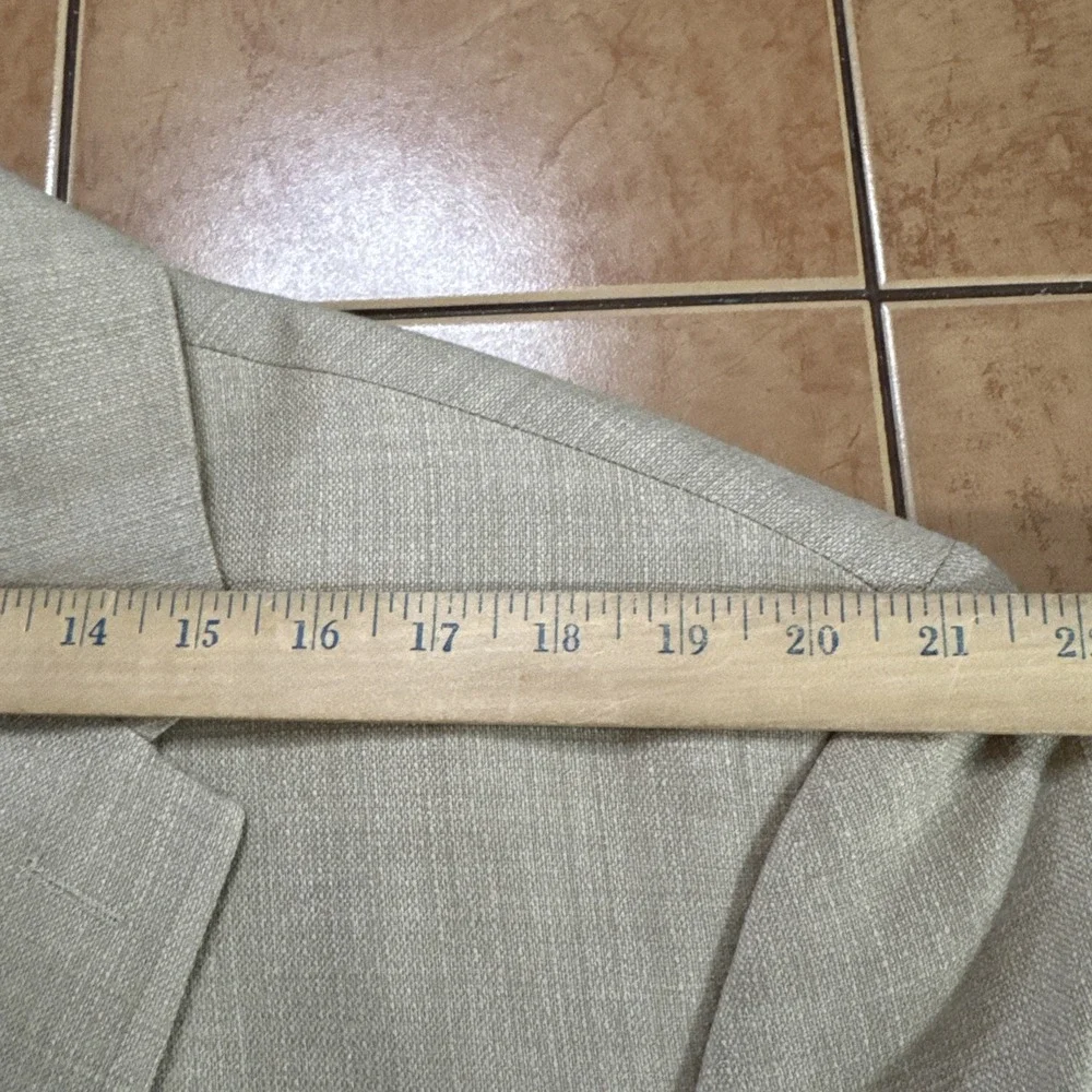 Pronto Moda Super 140's Merino Wool Sand Brown Lana Lux Blazer Sz 48L‎ Jacket